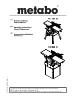 Metabo HC 260 M Operating Instructions Manual preview