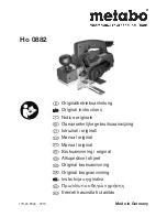 Предварительный просмотр 1 страницы Metabo Ho 0882 Original Instructions Manual