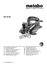 Metabo HO 26-82 Original Instructions Manual preview