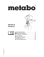 Metabo HS 6001 D Operating Instruction preview