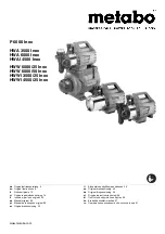 Metabo HWA 3500 Inox Original Instructions Manual preview