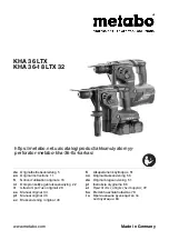 Preview for 1 page of Metabo KHA 36 LTX Original Instructions Manual