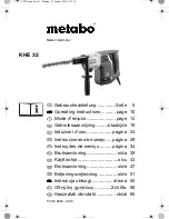 Preview for 1 page of Metabo KHE 32 Operating Instructions Manual