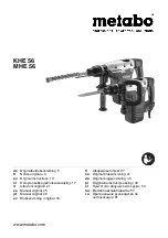 Предварительный просмотр 1 страницы Metabo KHE 56 Original Instructions Manual