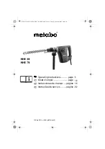 Preview for 1 page of Metabo KHE 75 Operating Instructions Manual