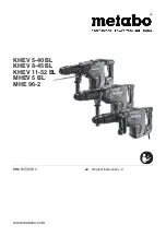 Metabo KHEV 11-52 BL Original Instructions Manual preview