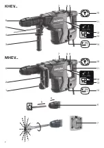 Предварительный просмотр 2 страницы Metabo KHEV 11-52 BL Original Instructions Manual