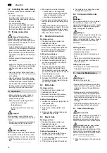 Preview for 14 page of Metabo KS 216 M Lasercut Original Operation Instructions