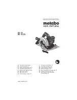 Metabo KS 55 Original Instructions Manual preview