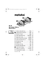 Metabo KS 66 - Operating Instructions Manual preview