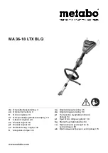 Metabo MA 36-18 LTX BL Q Original Instructions Manual preview