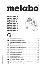 Предварительный просмотр 1 страницы Metabo Mega 370/100 D Original Operating Instructions