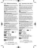 Preview for 2 page of Metabo MLA 12 Operating Instructions Manual