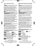 Preview for 4 page of Metabo MLA 12 Operating Instructions Manual