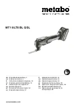 Preview for 1 page of Metabo MT 18 LTX BL Q SL Original Instructions Manual