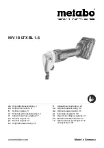 Preview for 1 page of Metabo NIV 18 LTX BL 1.6 Original Instructions Manual