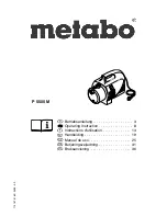 Metabo P 5500 M Operating Instructions Manual preview