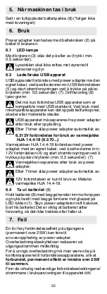 Preview for 52 page of Metabo PA 14.4-18 LED-USB Operating Instructions Manual