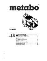 Metabo Power 260 Operating Instruction preview