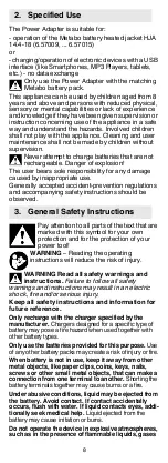 Preview for 8 page of Metabo PowerMaxx PA Operating Instructions Manual