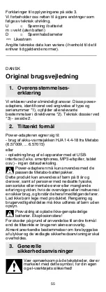 Preview for 55 page of Metabo PowerMaxx PA Operating Instructions Manual