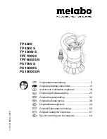 Metabo PS 15000 S Original Operation Instructions preview