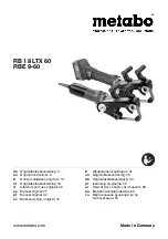 Metabo RB 18 LTX 60 Original Instruction предпросмотр