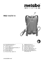 Metabo RSG 18 LTX 15 Original Instruction preview