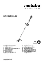 Metabo RTD 18 LTX BL 30 Original Instructions Manual preview