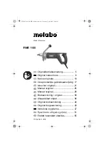 Предварительный просмотр 1 страницы Metabo RWE 1100 Original Instructions Manual