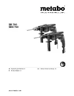 Предварительный просмотр 1 страницы Metabo SB 760 Operating Instructions Manual