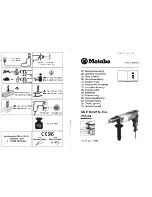 Metabo Sb E 800/2 S- R+L Operating Instructions Manual preview