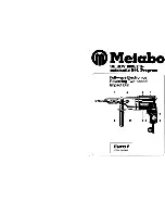 Metabo SB EDV 1000-2 S Manual предпросмотр