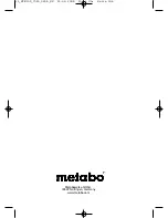 Preview for 104 page of Metabo STE 100 PLUS - Operating Instructions Manual