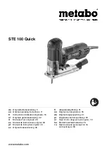 Preview for 1 page of Metabo STE 100 Quick Original Operating Instructions