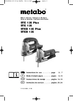 Metabo STE 135 - Instructions For Use Manual preview