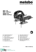 Metabo STE 140 Original Instructions Manual preview