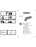 Metabo SX E 400 - Original Instructions Manual preview