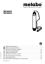 Preview for 1 page of Metabo TBP 5000 M Original Operating Instructions