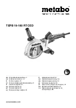 Предварительный просмотр 1 страницы Metabo TEPB 19-180 RT CED Original Instructions Manual