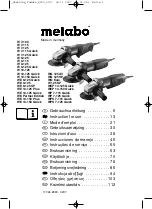 Metabo W 10-125 Instructions For Use Manual предпросмотр