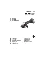 Preview for 1 page of Metabo W 18 LTX 115 Original Instructions Manual