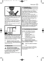 Предварительный просмотр 25 страницы Metabo W 20-230 SP Instructions For Use Manual