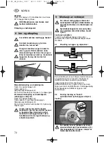 Предварительный просмотр 72 страницы Metabo W 20-230 SP Instructions For Use Manual