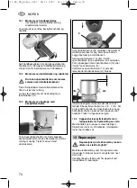 Предварительный просмотр 74 страницы Metabo W 20-230 SP Instructions For Use Manual