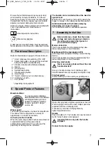 Предварительный просмотр 7 страницы Metabo W 21-180 Instructions For Use Manual