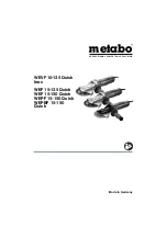 Metabo WEF 15-125 Quick Original Instructions Manual preview