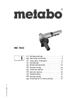 Metabo WS 7400 Operating Instructions Manual предпросмотр