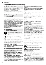 Preview for 4 page of metado KH 18 LTX BL 24 Original Instructions Manual