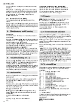 Preview for 12 page of metado KH 18 LTX BL 24 Original Instructions Manual